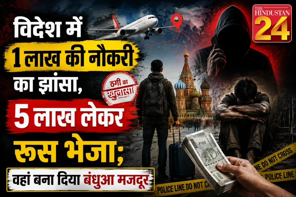 विदेश में एक लाख की नौकरी का झांसा, 5 लाख लेकर रूस भेजा; वहां बना दिया बंधुआ मजदूर