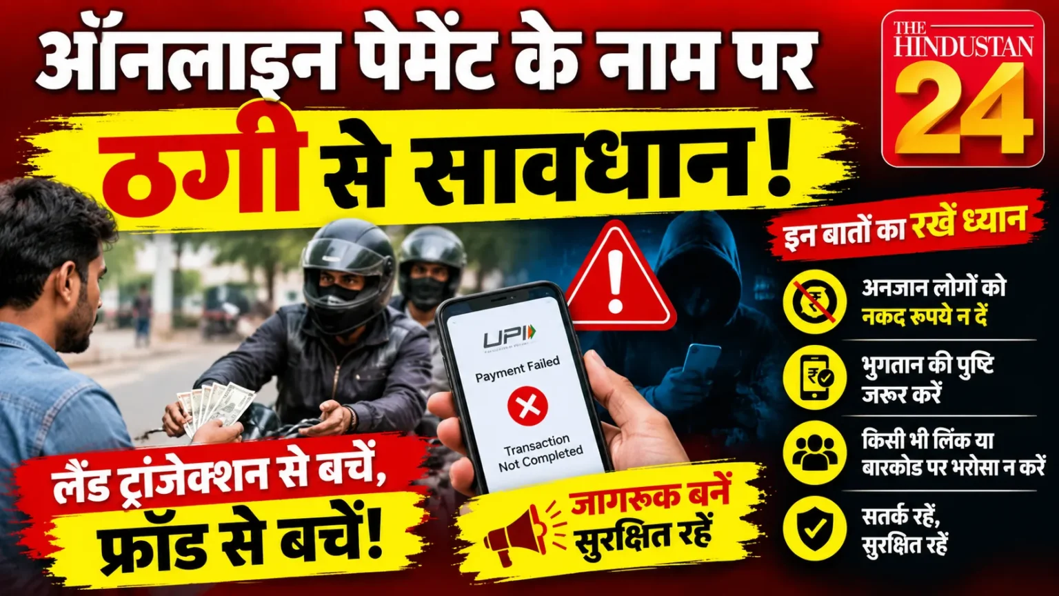 ऑनलाइन ट्रांजेक्शन का झांसा देकर 10 हजार रुपये ठगे, बाइक सवार दो युवक फरार